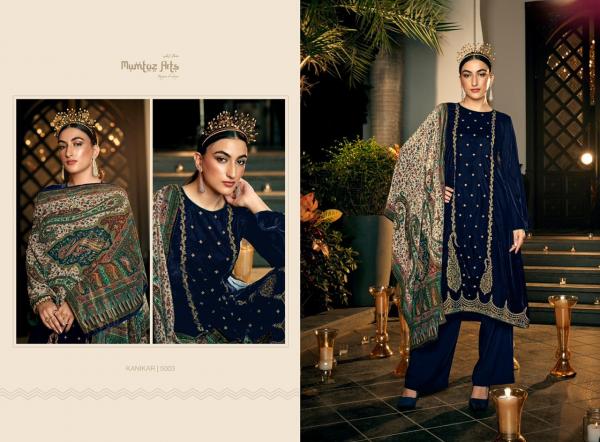 Mumtaz Kanikar Collection Embroidery Velvet Wear Salwar Suits